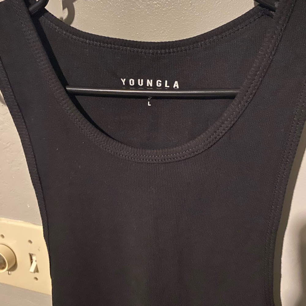 Youngla Black Tank Top